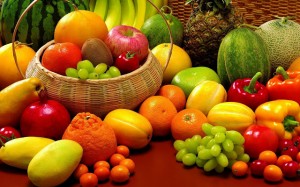 frutas, verduras e legumes da primavera